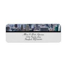 NYC Skyline Star Retouradres Label I
