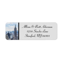 NYC Skyline Star Retouradres Label II