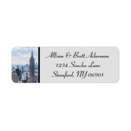 NYC Skyline Star Retouradres Label II