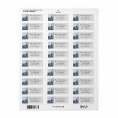 NYC Skyline Star Retouradres Label II (Full Sheet)