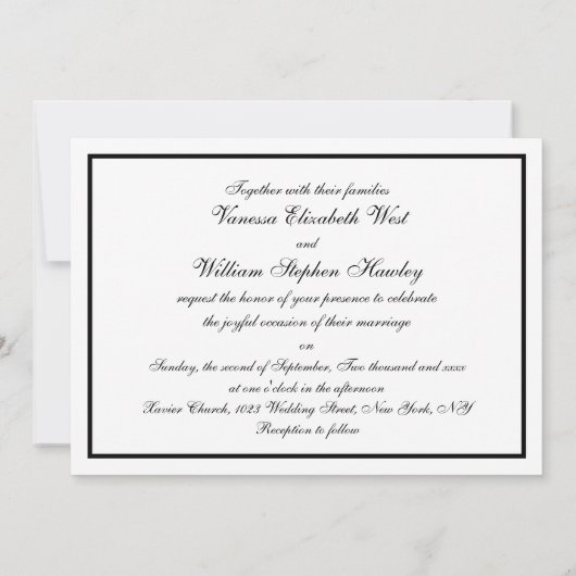 NYC Skyline Sunrise bruiloft uitnodigen Kaart (Achterkant)