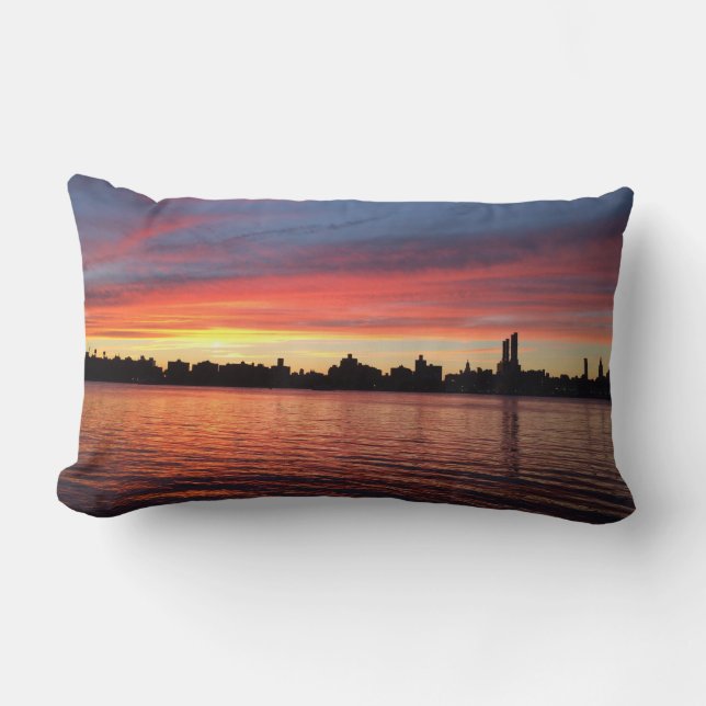 NYC Skyline Sunset Kussen (Voorkant)