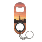 NYC Skyline Sunset Sleutelhanger Flessenopener (Achterkant)