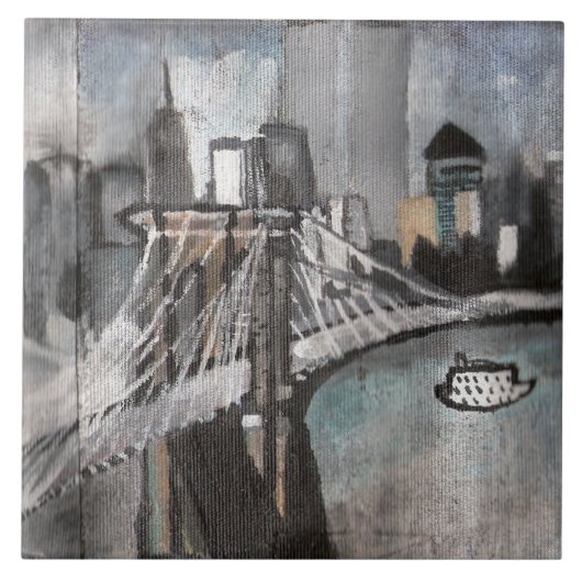 NYC Skyline Tile Tegeltje (Voorkant)