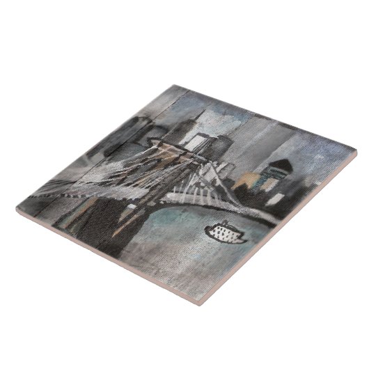 NYC Skyline Tile Tegeltje (Zijkant)