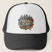 NYC Skyline Trucker Pet (Voorkant)