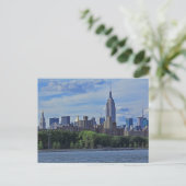 NYC Skyline van de East River 002 Briefkaart (Staand voorkant)
