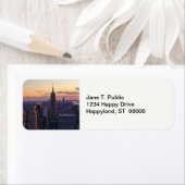 NYC Skyline vlak voor zonsondergang Etiket (Insitu)