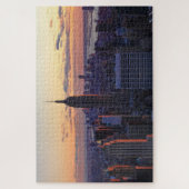 NYC Skyline vlak voor zonsondergang Legpuzzel (Verticaal)