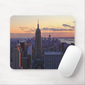 NYC Skyline vlak voor zonsondergang Muismat (Met muis)