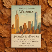NYC Skyline Wedding stadsgezicht Kaart