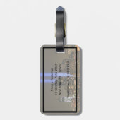 NYC Skyline: WTC 9/11 in Light 2013 #1 Bagagelabel (Achterkant verticaal)