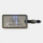 NYC Skyline: WTC 9/11 in Light 2013 #1 Bagagelabel (Achterkant horizontaal)