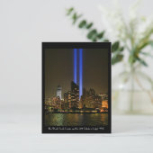 NYC Skyline: WTC 9/11 in Light 2013 #1 Briefkaart (Staand voorkant)