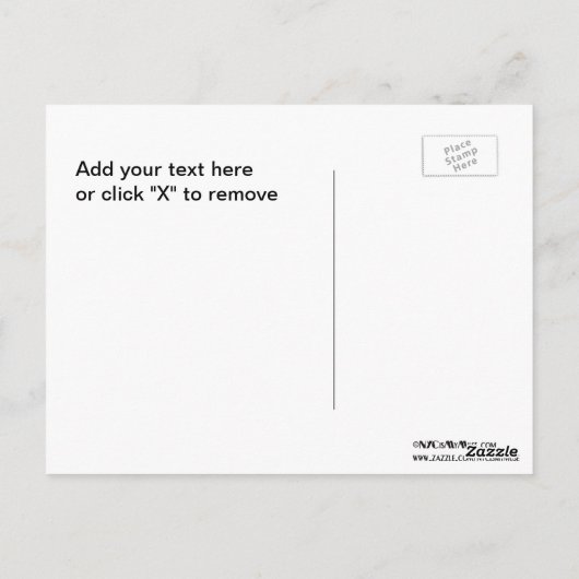 NYC Skyline: WTC 9/11 in Light 2013 #1 Briefkaart (Achterkant)