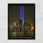 NYC Skyline: WTC 9/11 in Light 2013 #1 Briefkaart (Voorkant)