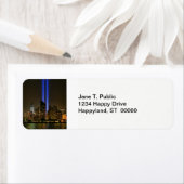 NYC Skyline: WTC 9/11 in Light 2013 #1 Etiket (Insitu)