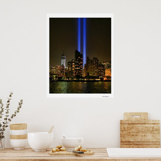 NYC Skyline: WTC 9/11 in Light 2013 #1 Poster (Keuken)