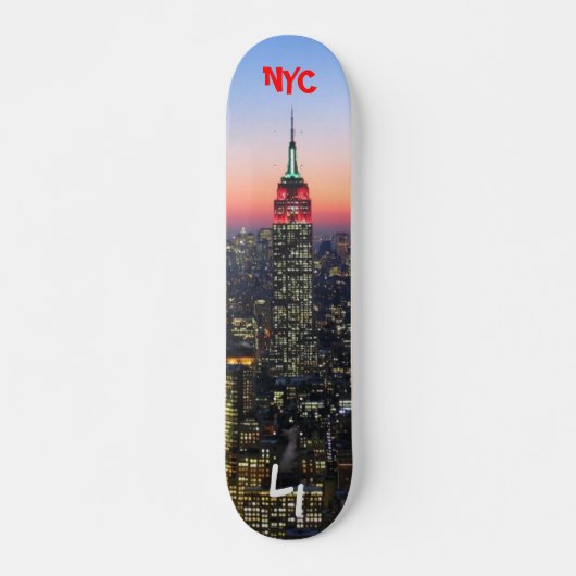 NYC Skylinekool, NYC, LI Skateboard (Voorkant)
