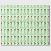 NYC Skyscraper Wreath Holiday New York Kerstmis Cadeaupapier (Vlak)