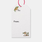 NYC Snowman-kaartje Cadeaulabel (Achterkant)