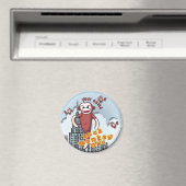 NYC Sock Monkey Magneet (Insitu (Vaatwasser))