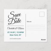 NYC-standbeeld van vrijheidsreizen behalve de datu Briefkaart (Achterkant)