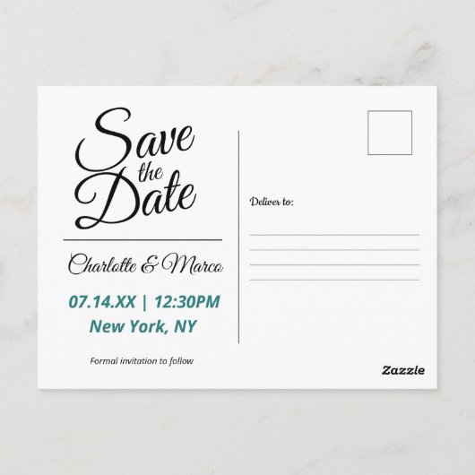 NYC-standbeeld van vrijheidsreizen behalve de datu Briefkaart (Achterkant)