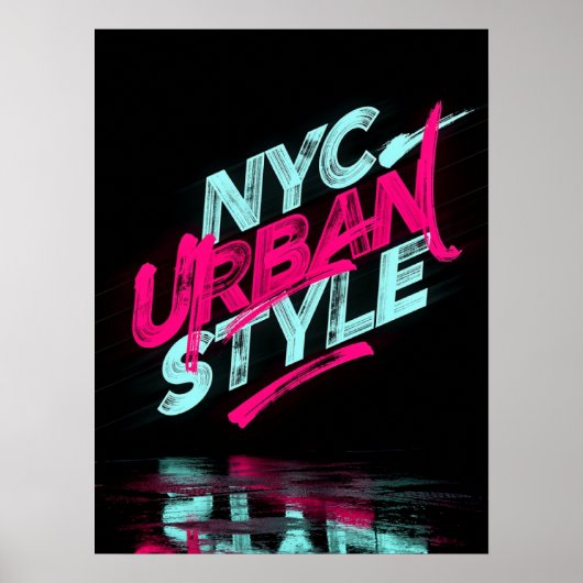 NYC Stedelijke Stijl Poster (Voorkant)