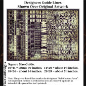 NYC Stedelijke Typografie Collage Paneel FB2 Decou Tissuepapier