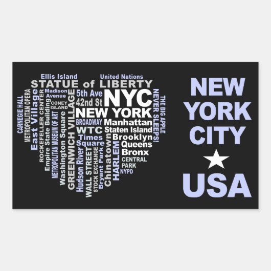 NYC stickers (Voorkant)