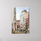  NYC Stock Exchange Illustration (1882) Canvas Afdruk (Voorkant)