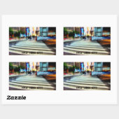 NYC Street Abstracte Sticker (Vel)