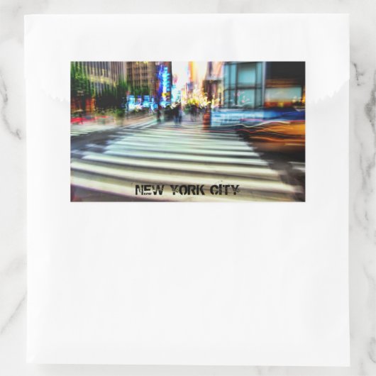 NYC Street Abstracte Sticker (Tas)