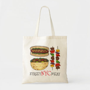 NYC Street Meat New York Falafel Hot Dog Kebab Bag Tote Bag
