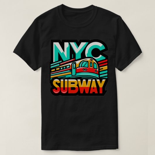 NYC Subway 3 T-shirt (Design voorkant)