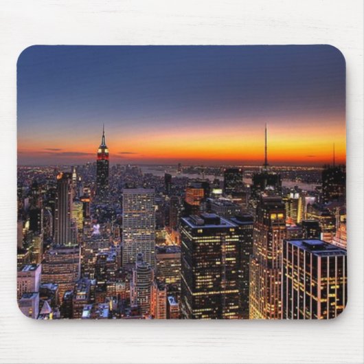NYC sunset Mousepad Muismat (Voorkant)