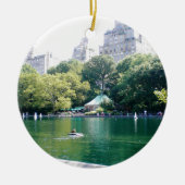 NYC Tavern over de Groenen Keramisch Ornament (Voorkant)