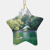 NYC Tavern over de Groenen Keramisch Ornament (Links)