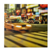 NYC Taxi Abstract Tegeltje (Voorkant)