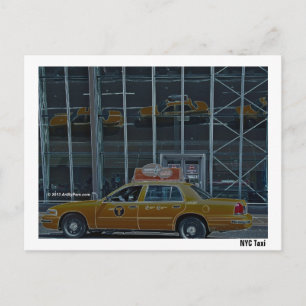 NYC Taxi - Ansichtkaart Briefkaart