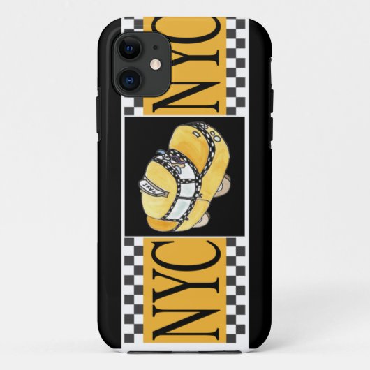 NYC Taxi Cab Case-Mate iPhone Case (Achterkant)