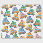 NYC Taxi Cab-patroon Cadeaupapier (Vlak)