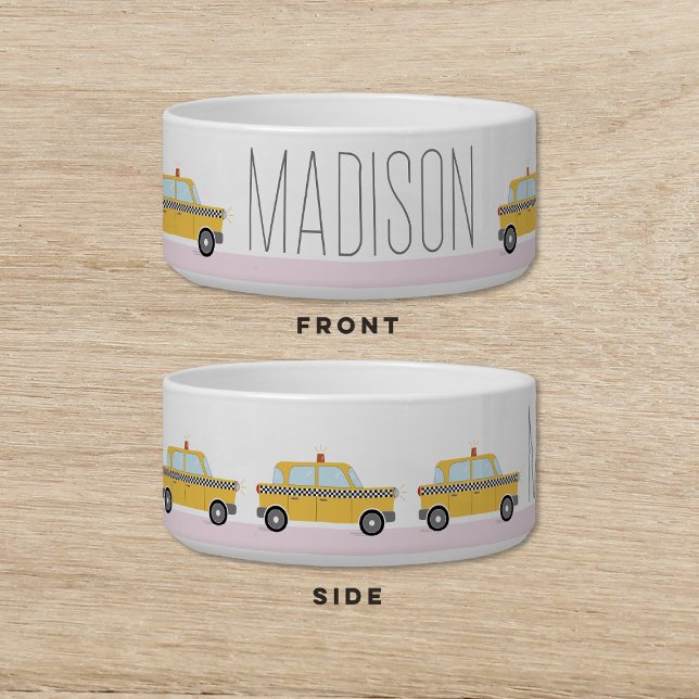 NYC Taxi Hond Kat Pet Voerbakje (Creator heeft geüpload)