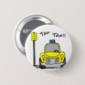 NYC Taxi Ronde Button 5,7 Cm (Voorkant /achterkant)