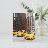 NYC-taxi's in New York Briefkaart (Staand voorkant)