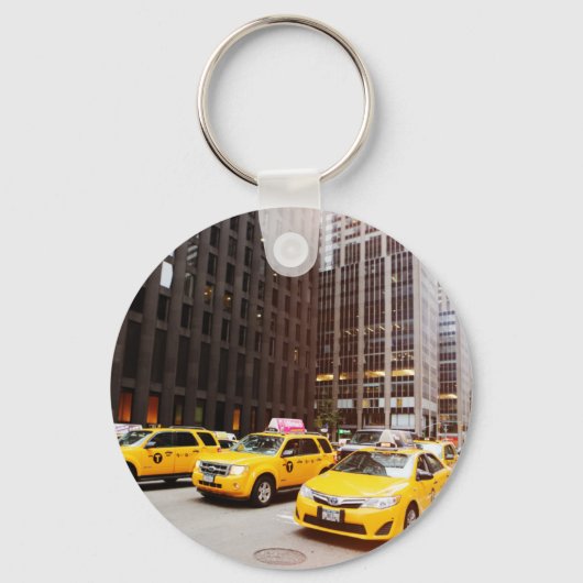 NYC-taxi's in New York Sleutelhanger (Voorkant)