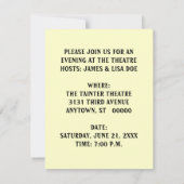 NYC THEATER DISTRICT INVITATION ~EENVOUDIG TE AANP KAART (Achterkant)