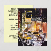 NYC THEATER DISTRICT THEMED INVITATION ~ Sweet 16 Kaart (Voorkant / Achterkant)