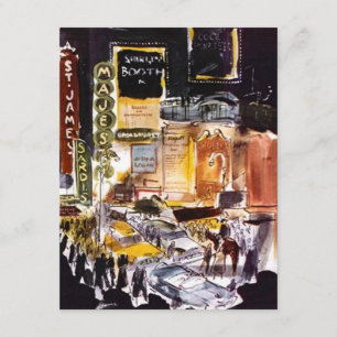 NYC THEATER DISTRICT THEMED INVITATION ~ Sweet 16 Kaart